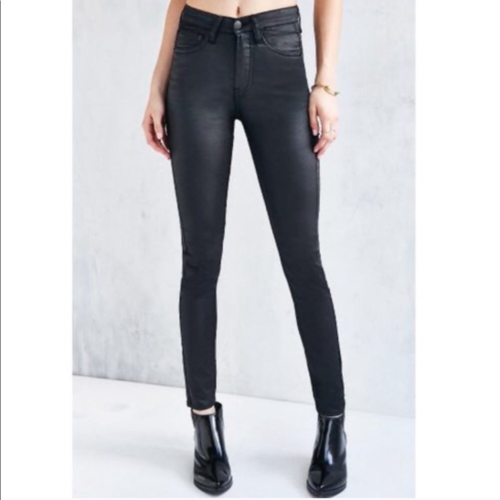 Zee gee why swizzle sticks black coated jeans